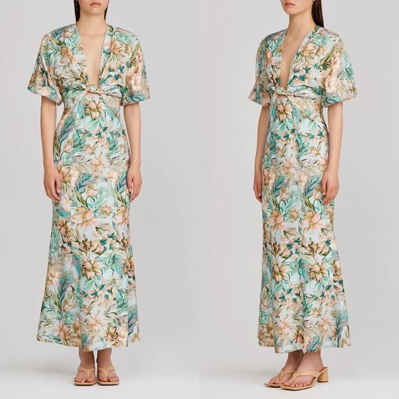 SIGNIFICANT OTHER Floral Linen Maxi Dress - Picture 4 of 9
